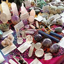 An array of crystals from Mojo Gems